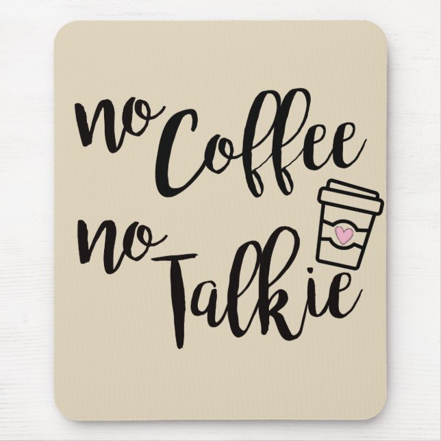 Tapis De Souris Pas de café ni de biscuits (Devant)