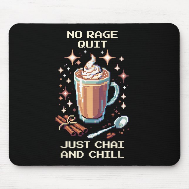 Tapis De Souris Pas de conception de joueur d'art pixel de thé cha (Devant)