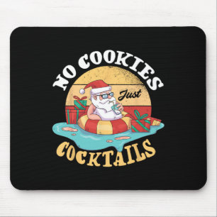 Tapis De Souris Pas de cookies juste les queues Santa Tropical Som