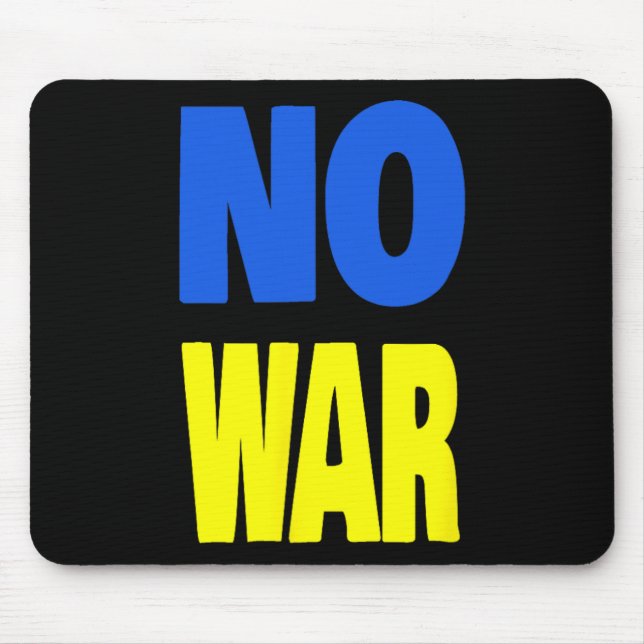 Tapis De Souris Pas de guerre Ukraine  (Devant)