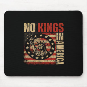 Tapis De Souris Pas de rois en Amérique Classique grunge patriotiq