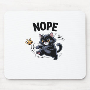 Tapis De Souris Pas de rois en Amérique Drôle de couronne de kick