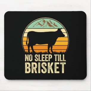 Tapis De Souris Pas De Sommeil Jusqu'À Brisket Funny Bbq Lover Smo