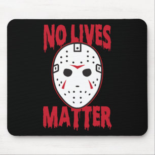 Tapis De Souris Pas de vie masque d'horreur Costumes d'Halloween