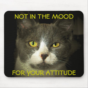 Tapis De Souris Pas d'humeur pour votre attitude Mème