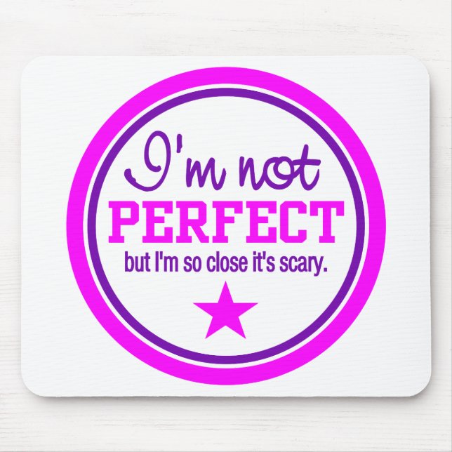 Tapis De Souris PAS PARFAIT mousepad - rose / violet (Devant)