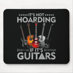 Tapis De Souris Pas thésauriser si guitares Illustration Vintage