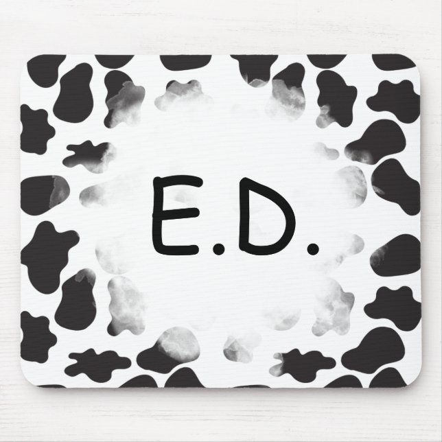 TAPIS DE SOURIS PASSERELLE D'IMPRESSION DE VACHE (Devant)