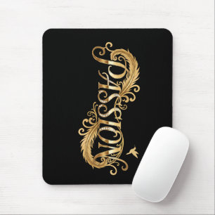 Tapis De Souris Passion Dorée – Typographie de Luxe Inspirante D