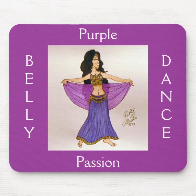 Tapis De Souris Passion pourpre (Devant)