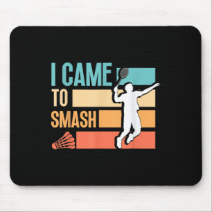 Tapis De Souris Passionné de volant de badminton Entraîneur de raq