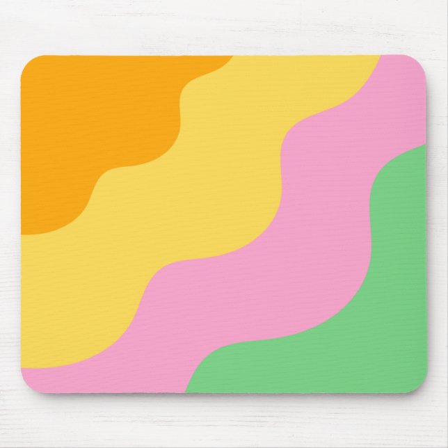 Tapis De Souris Pastel Abstrait PatternPastel Abstrait Motif (Devant)