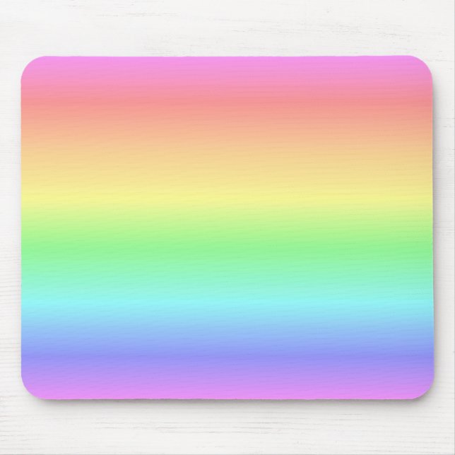 Tapis De Souris Pastel d'arc-en-ciel (Devant)