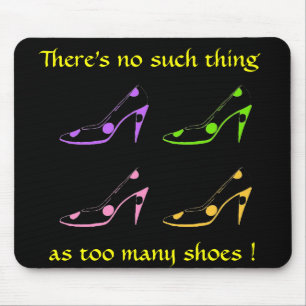 Tapis De Souris Pastel de diva de chaussure de talon haut sur le