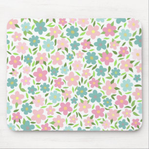 Tapis De Souris Pastel Ditsy Floral Shabby Chic Coquette