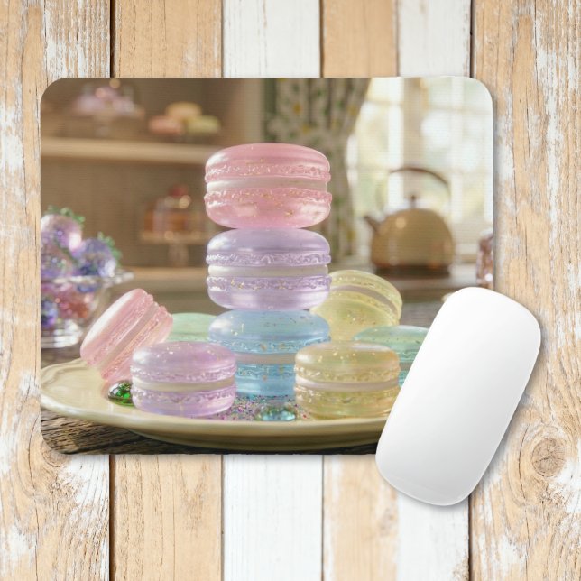 Tapis De Souris Pastel Glass Macaron Cookies   (Créateur téléchargé)