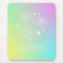 Tapis de souris Pastel Glow-Up