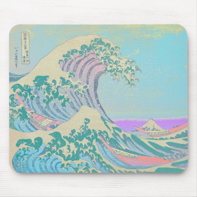 Tapis de souris Pastel Grande Vague (Devant)