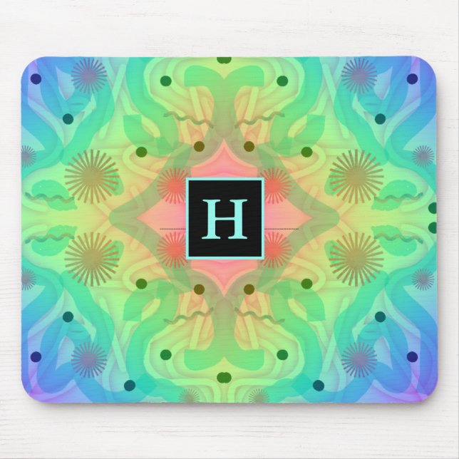Tapis De Souris Pastel Motif Abstrait Mousepad (Devant)