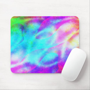 Tapis De Souris Pastel Neon Arc-en-ciel Art dégradé