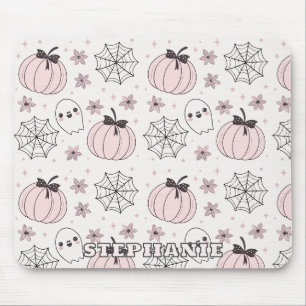 Tapis De Souris Pastel Pink Halloween Motif sans couture