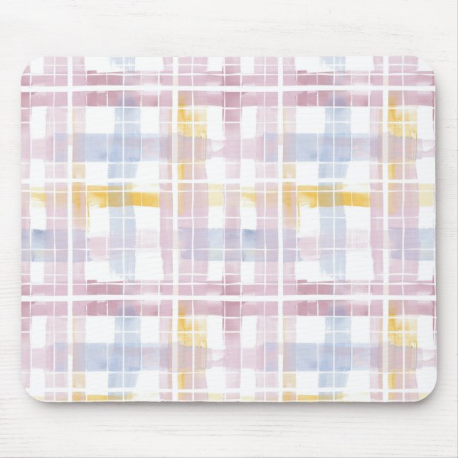 Tapis De Souris Pastel plaid (Devant)
