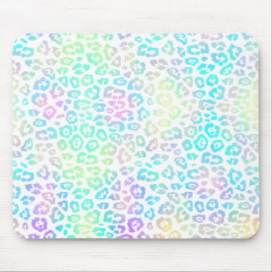 Tapis De Souris Pastel Rainbow Leopard Motif