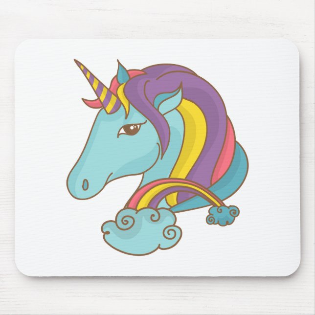 Tapis De Souris Pastel Unicorn (Devant)