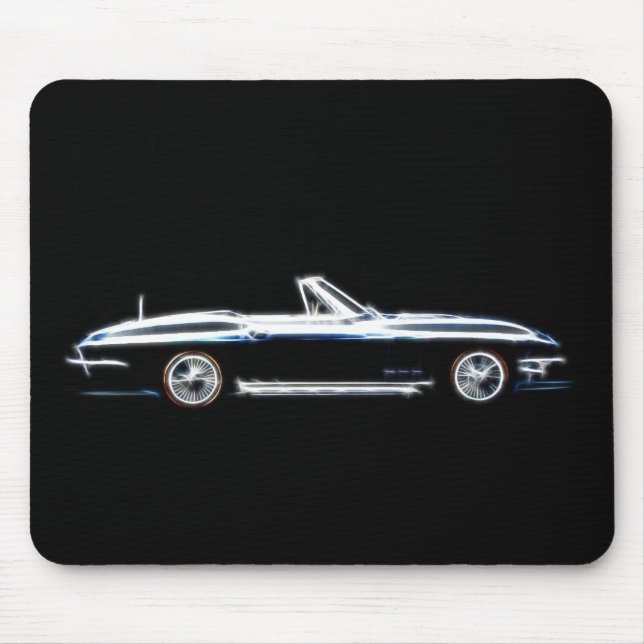 Tapis De Souris Pastenague 1965 de Chevrolet Corvette Mousepad (Devant)
