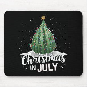 Tapis De Souris Pastèque Sapin de Noël Noël en Juillet Été