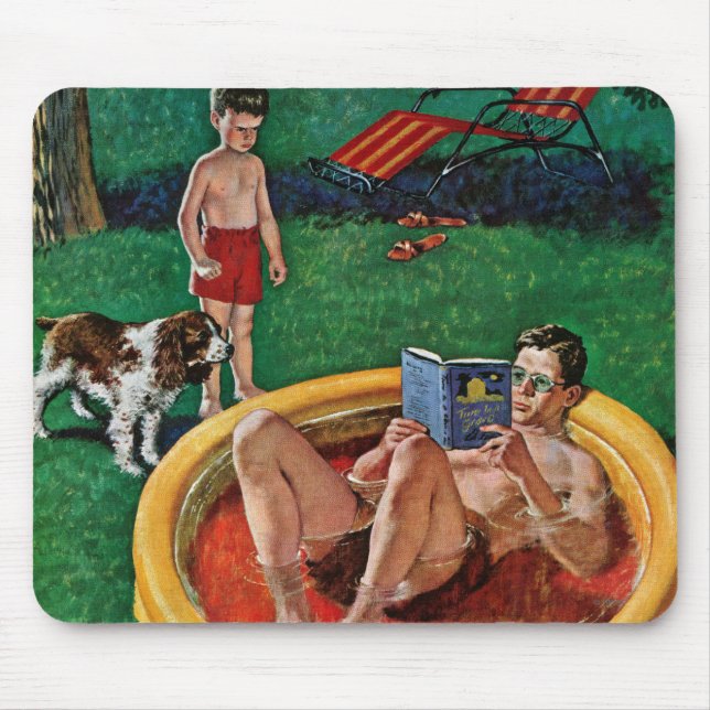 Tapis De Souris Patauger la piscine (Devant)