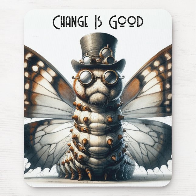 Tapis De Souris Paterpillar Steampunk (Devant)