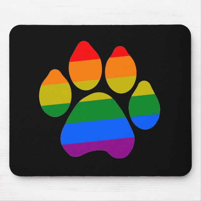 Tapis De Souris Pâtes arc-en-ciel Mousepad (Devant)