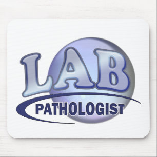 Tapis De Souris PATHOLOGUE Fun Blue LOGO - LABORATOIRE CLINIQUE