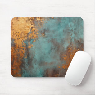 Tapis De Souris Patina de cuivre métallique rustique