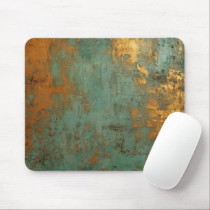 Tapis De Souris Patina de cuivre métallique rustique