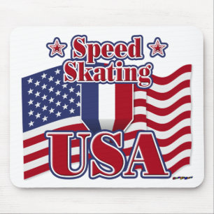 Tapis De Souris Patinage de vitesse USA
