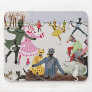 Tapis De Souris Patinage sur la glace mince