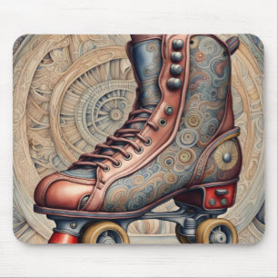 Tapis De Souris Patins à roulettes vintage