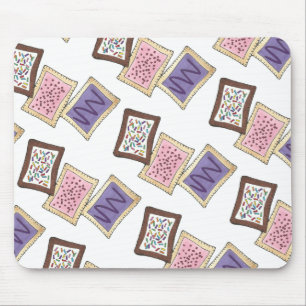 Tapis De Souris Pâtisserie grillée Petit-déjeuner Junk Food Footy