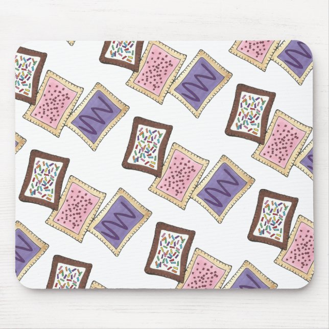 Tapis De Souris Pâtisserie grillée Petit-déjeuner Junk Food Footy (Devant)