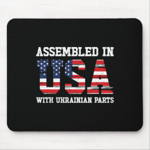 Tapis De Souris Patriote Américain Ukrainien Drapeau Ukraine États