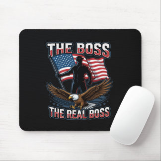Tapis De Souris Patriotic American Eagle The Real Boss Design