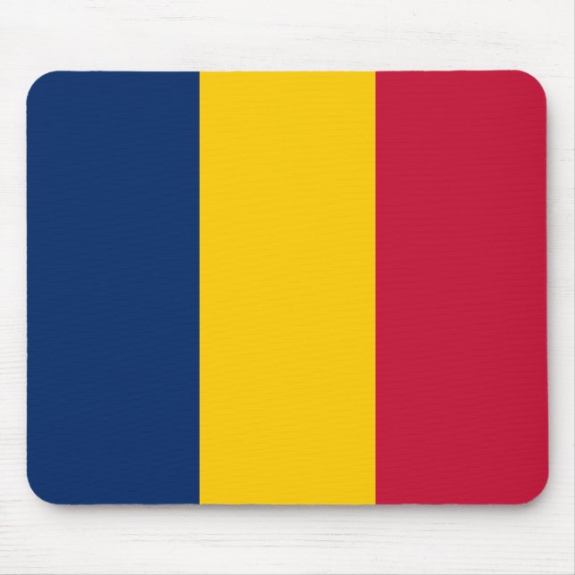 Tapis De Souris Patriotic Chad Flag (Devant)