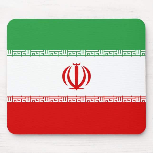 Tapis De Souris Patriotic Iran Flag (Devant)