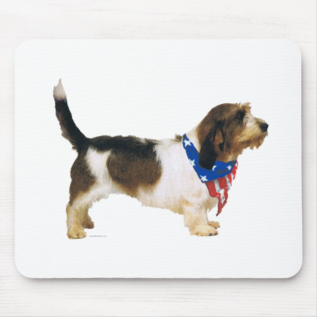 Tapis De Souris Patriotic Petit Basset Griffon (Devant)
