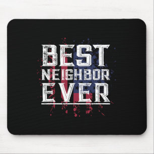 Tapis De Souris Patriotique Bbq Funny Merci Cadeau Meilleur Voisin