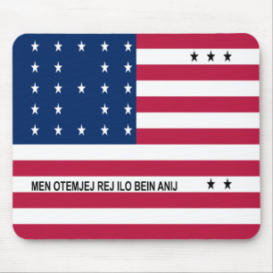 Tapis De Souris Patriotique Bikini Atoll Drapeau Souris