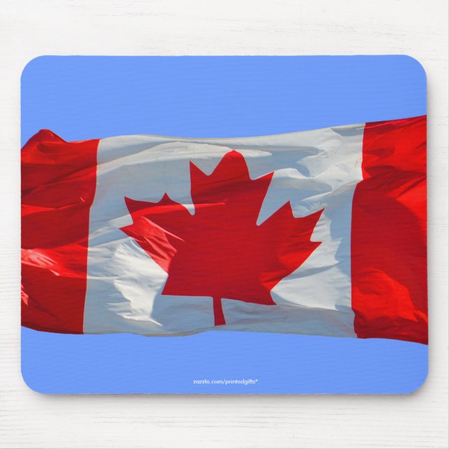 Tapis De Souris Patriotique canadien des DRAPEAUX Mousepad (Devant)