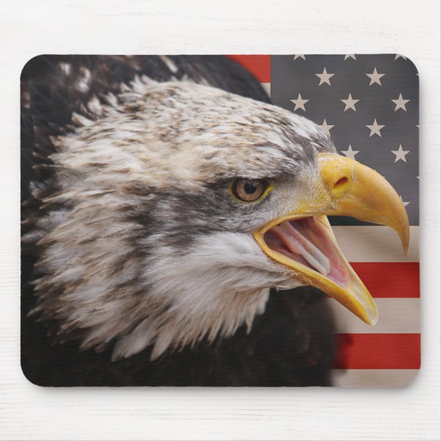 Tapis de souris patriotique d'image d'Eagle (Devant)